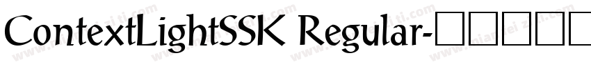 ContextLightSSK Regular字体转换